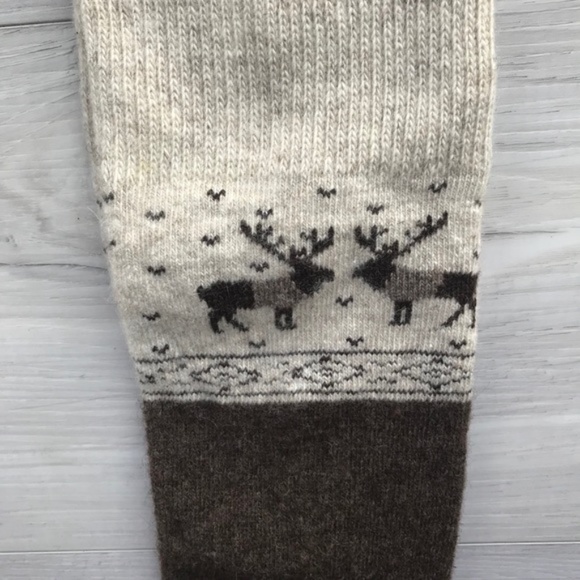 Woman’s 100% Organic Sheep Wool Thigh High Socks - Picture 4 of 5